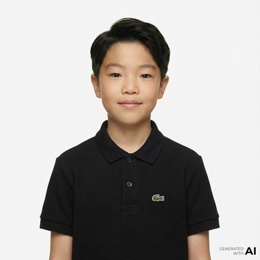  Lacoste Çocuk Regular Fit Siyah Polo