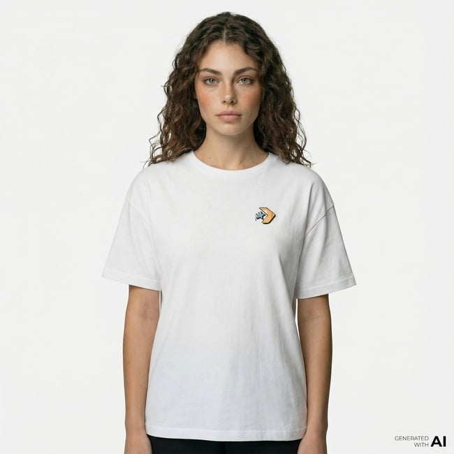  Converse Kadın Oversized Fit Grafik Baskılı Beyaz T-Shirt