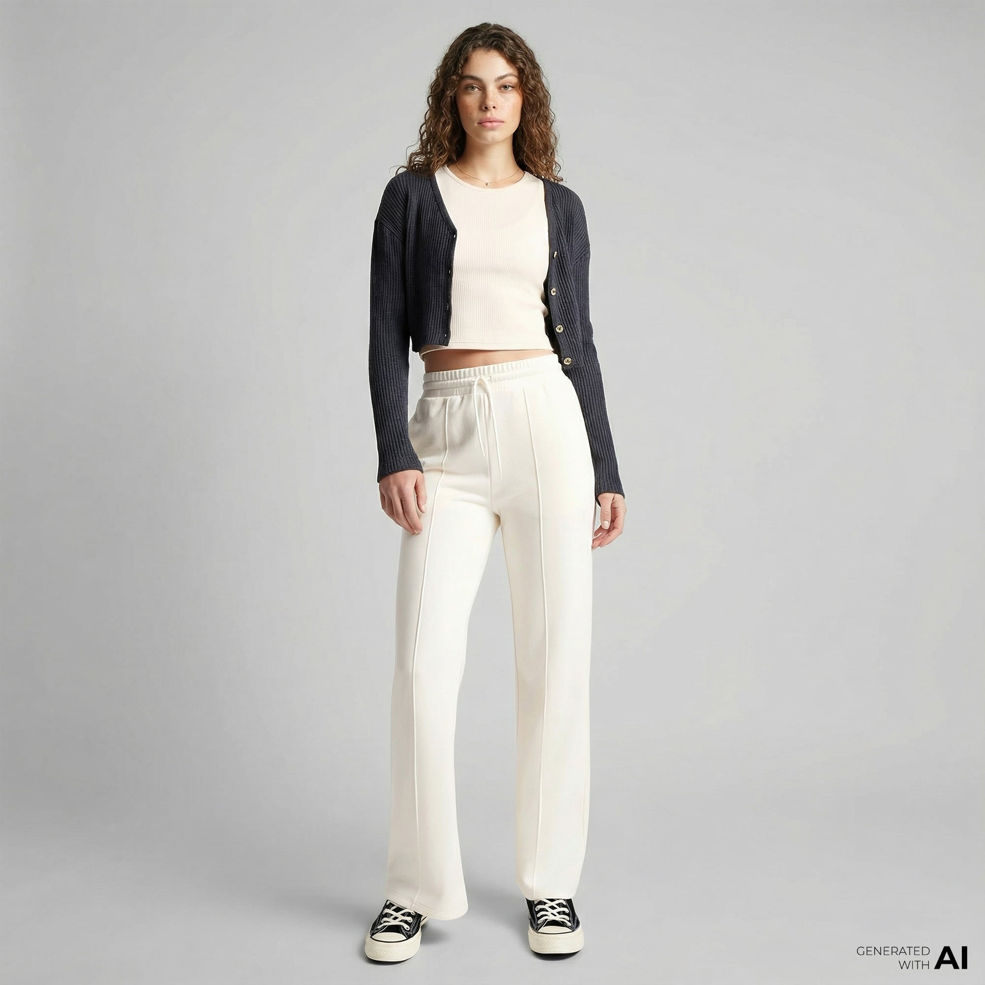 Converse Kadın Beyaz Eşofman Altı