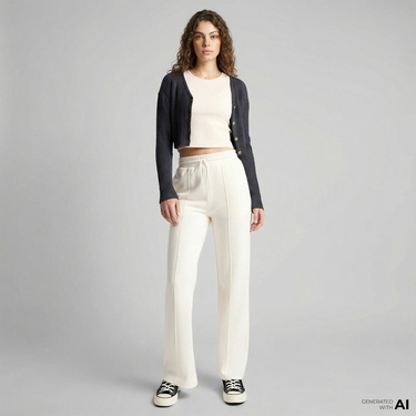  Converse Kadın Beyaz Eşofman Altı