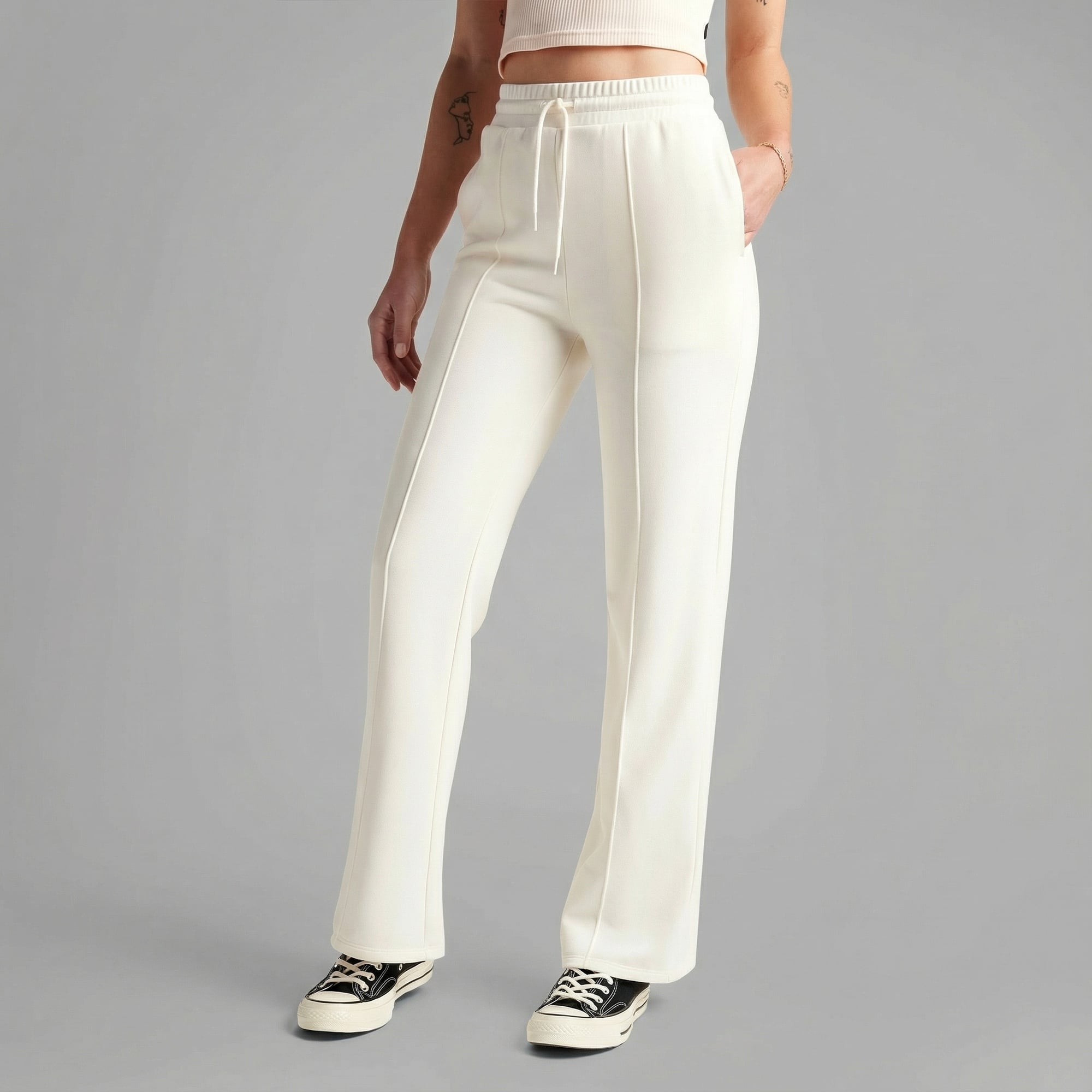 Converse Kadın Beyaz Eşofman Altı