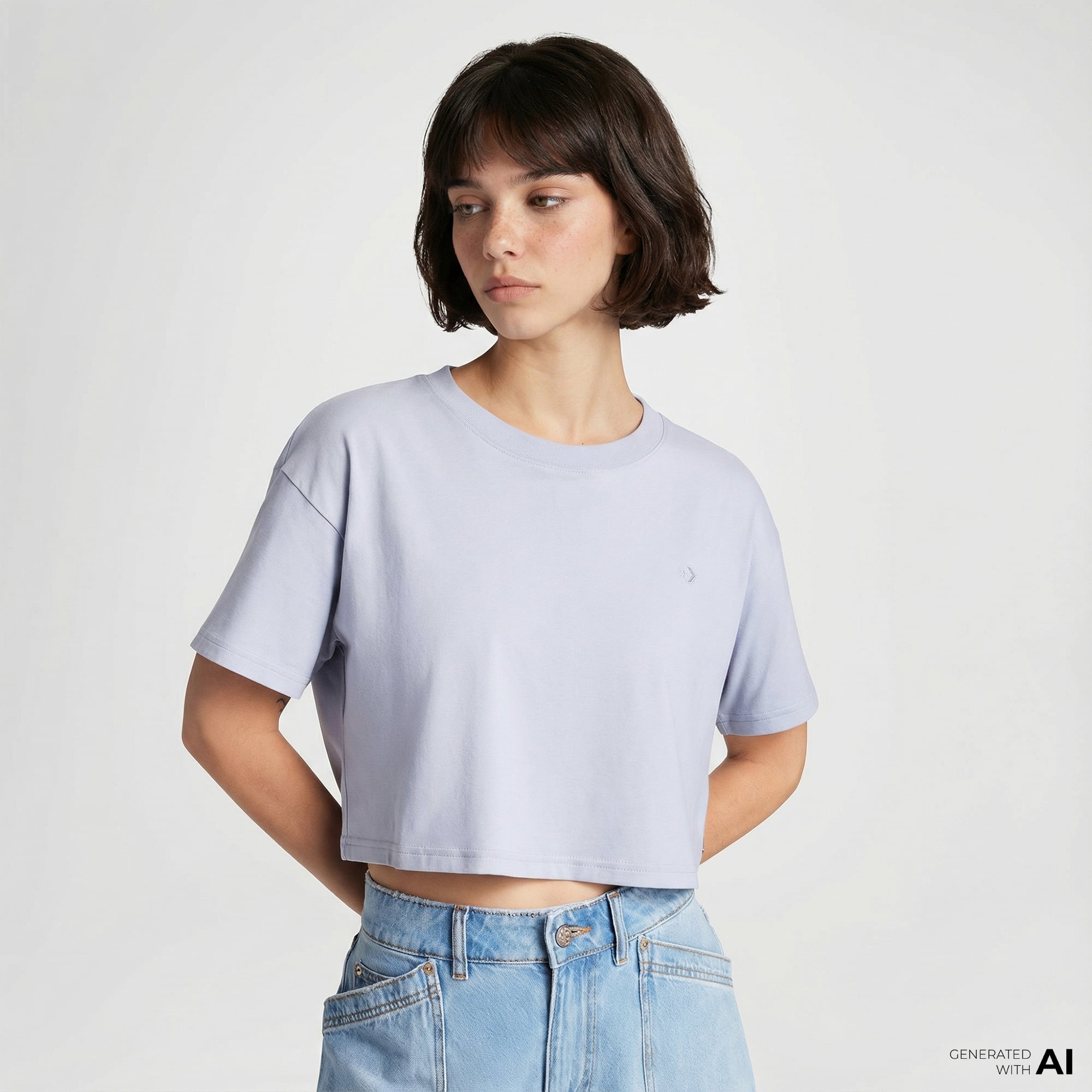  Converse Kadın Lila T-Shirt