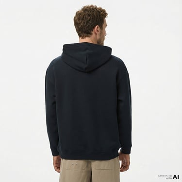  Converse Erkek Loose Fit Siyah Hoodie