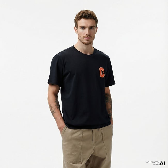  Converse Erkek Siyah T-Shirt