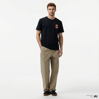  Converse Erkek Siyah T-Shirt