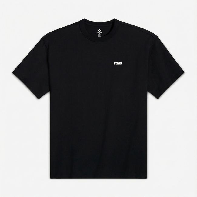  Converse Loose Fit Erkek Siyah T-Shirt