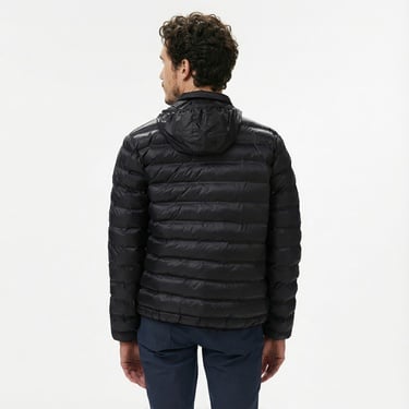  Lacoste Erkek Kapüşonlu Siyah Mont