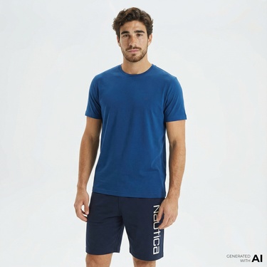  Nautica Erkek Mavi T-Shirt