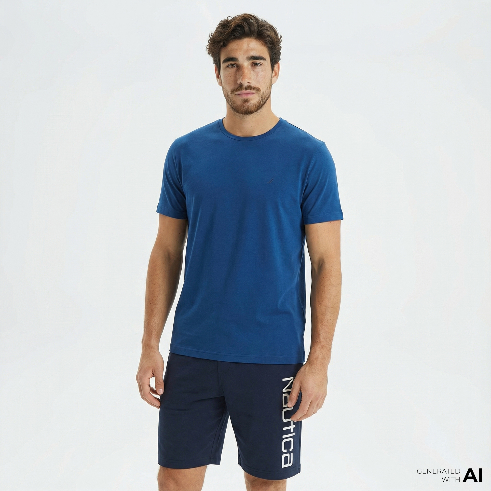  Nautica Erkek Mavi T-Shirt