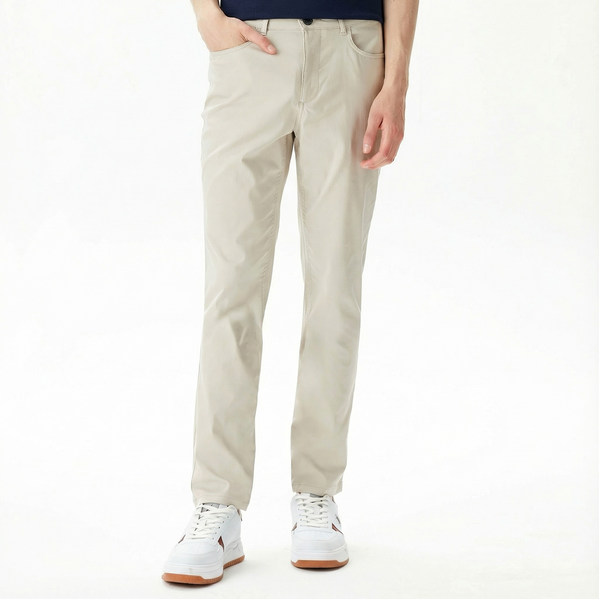  Nautica Erkek Beyaz Slim Fit Pantolon