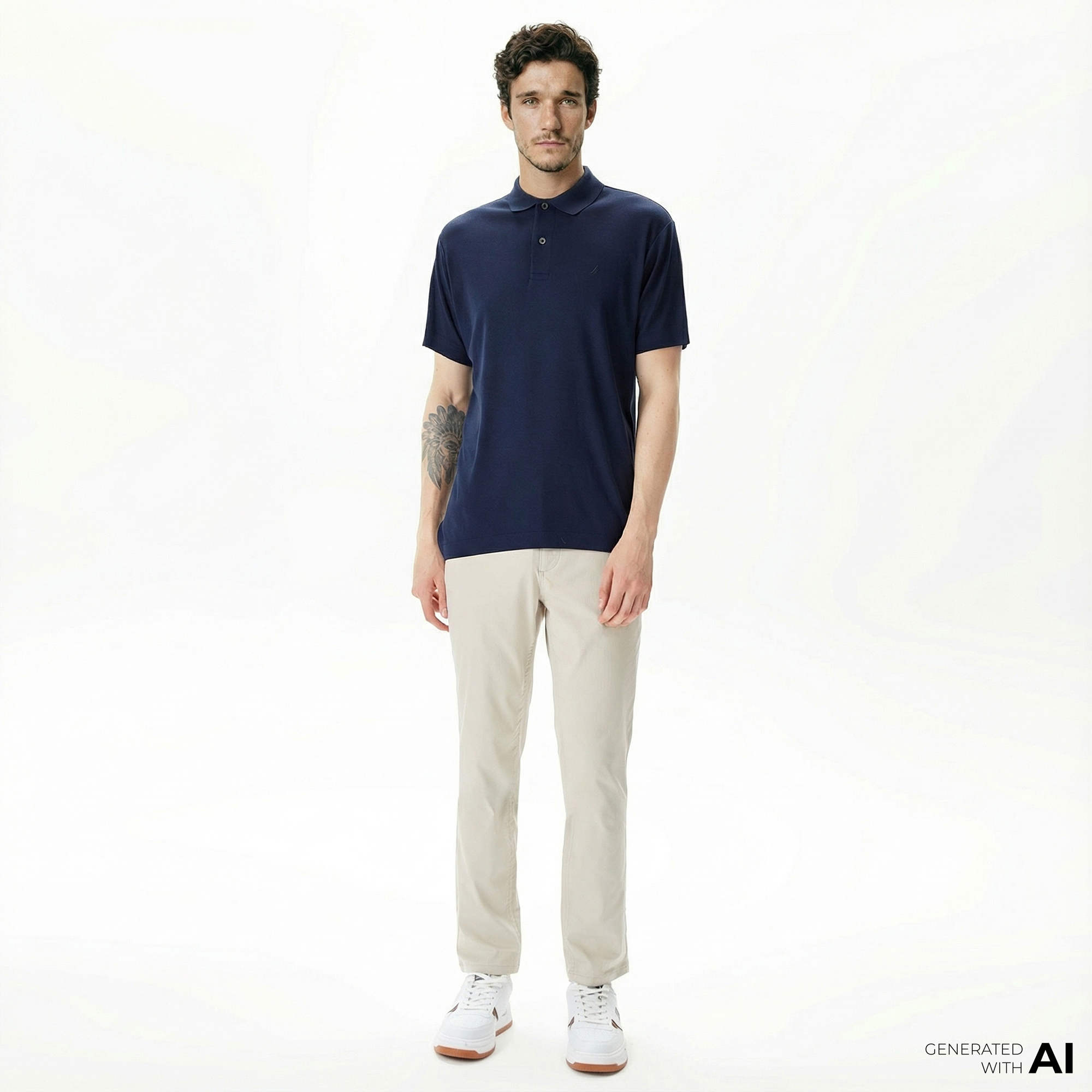  Nautica Erkek Beyaz Slim Fit Pantolon