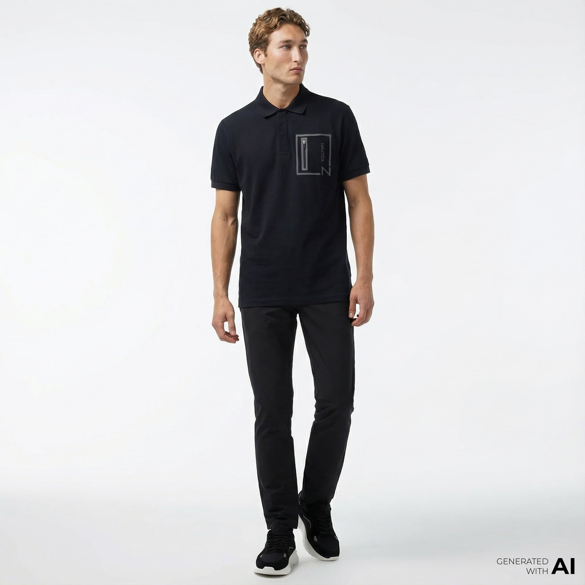  Nautica Erkek Siyah Pantolon