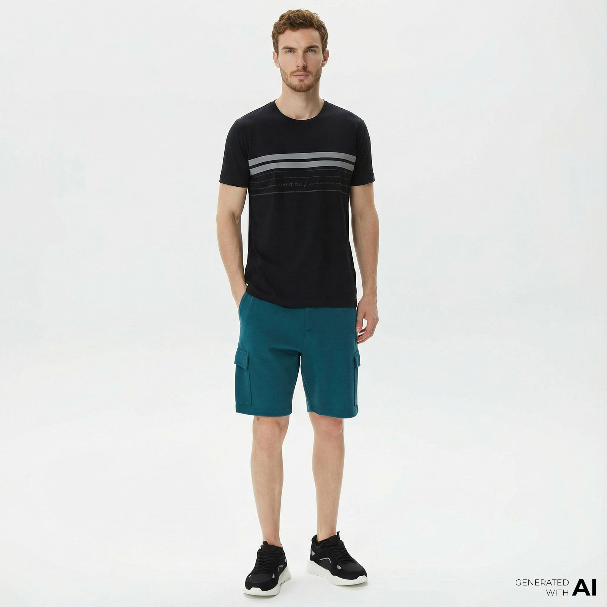  Nautica Erkek Yeşil Standart Fit Şort