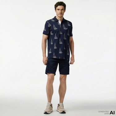  Nautica Erkek Lacivert Regular Fit Şort