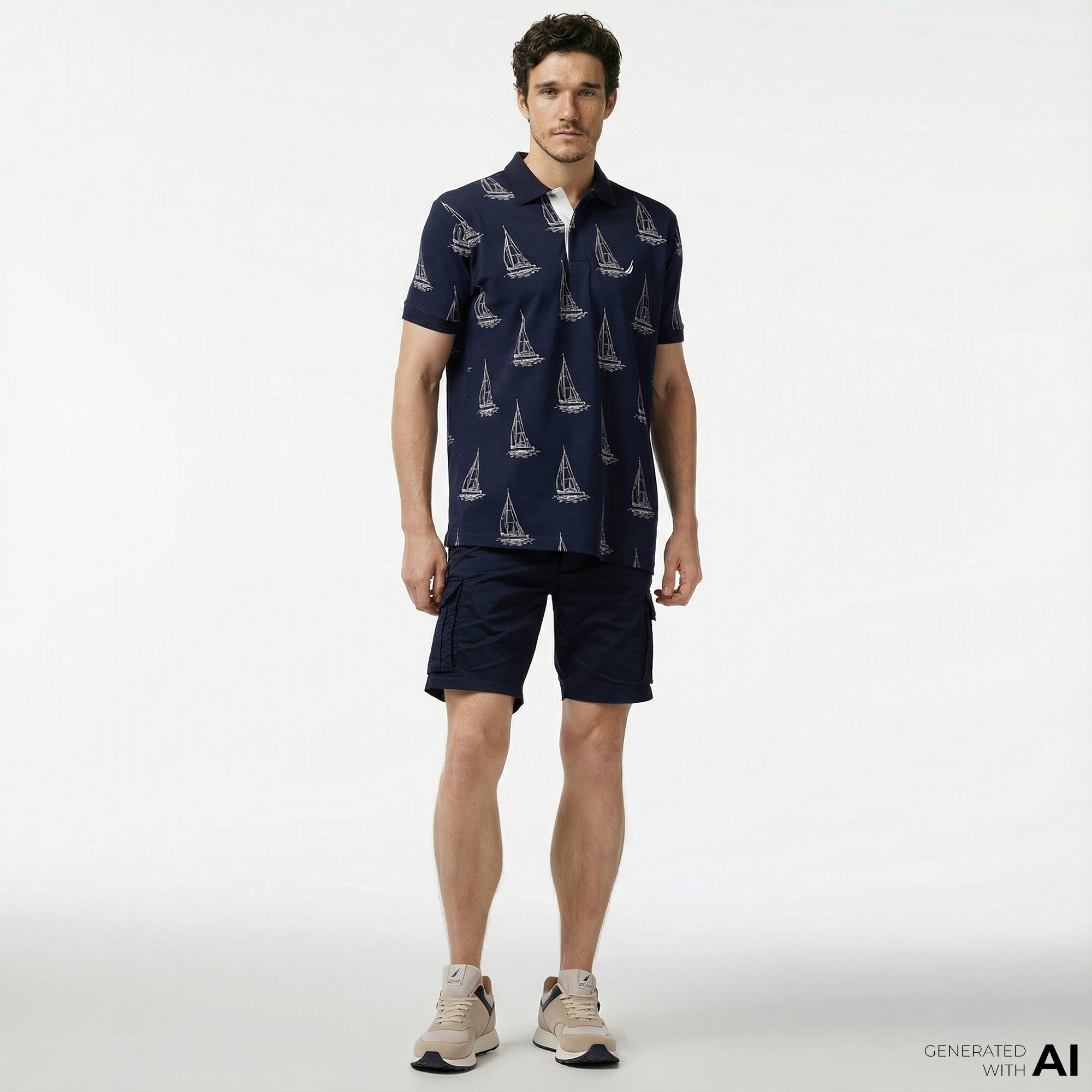  Nautica Erkek Lacivert Regular Fit Şort