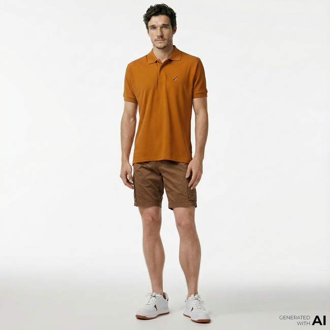  Nautica Erkek Kahverengi Regular Fit Şort