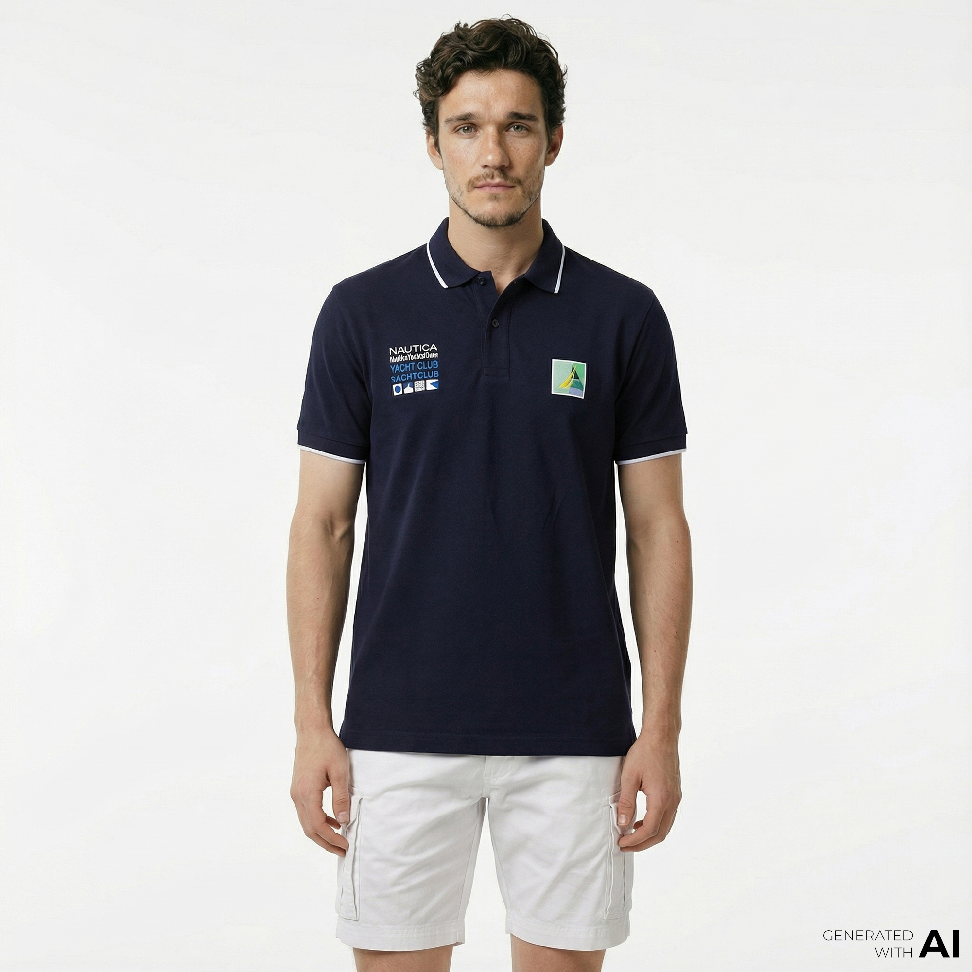  Nautica Erkek Beyaz Bermuda