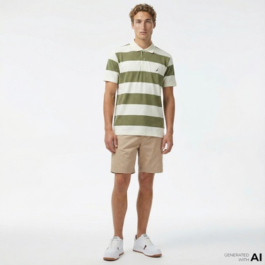  Nautica Erkek Bej Bermuda