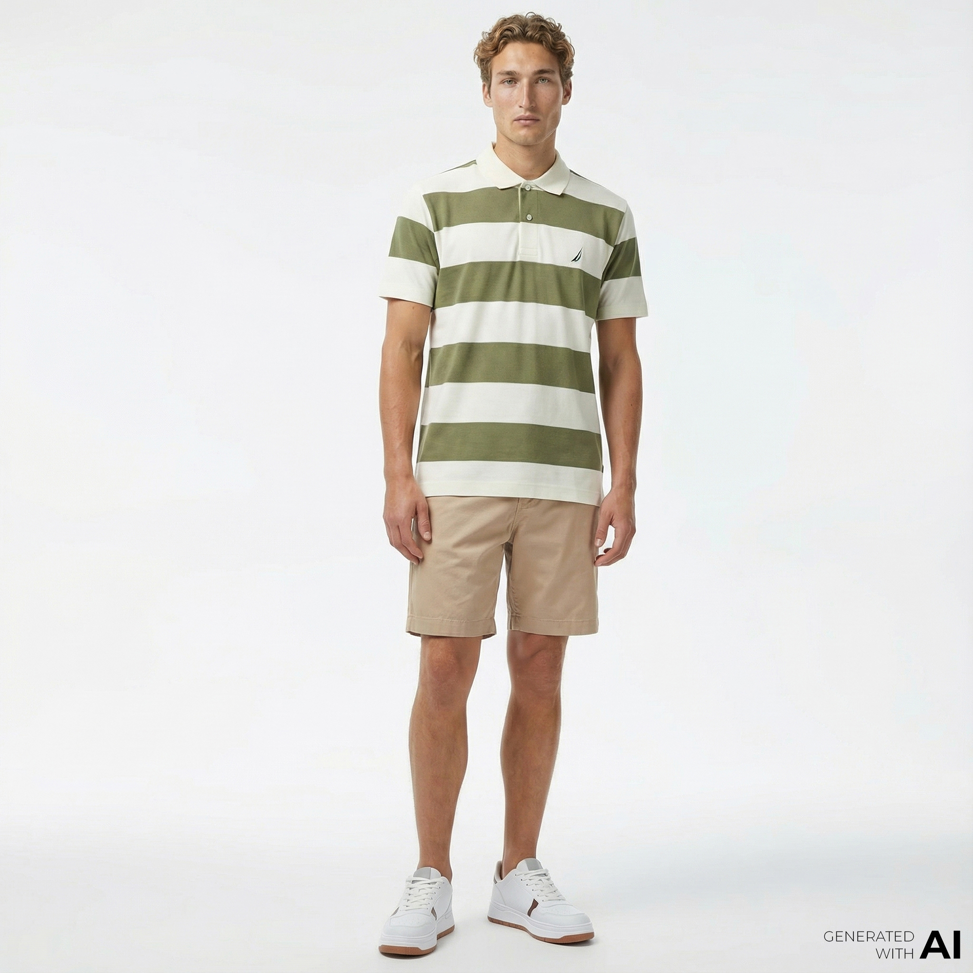  Nautica Erkek Bej Bermuda