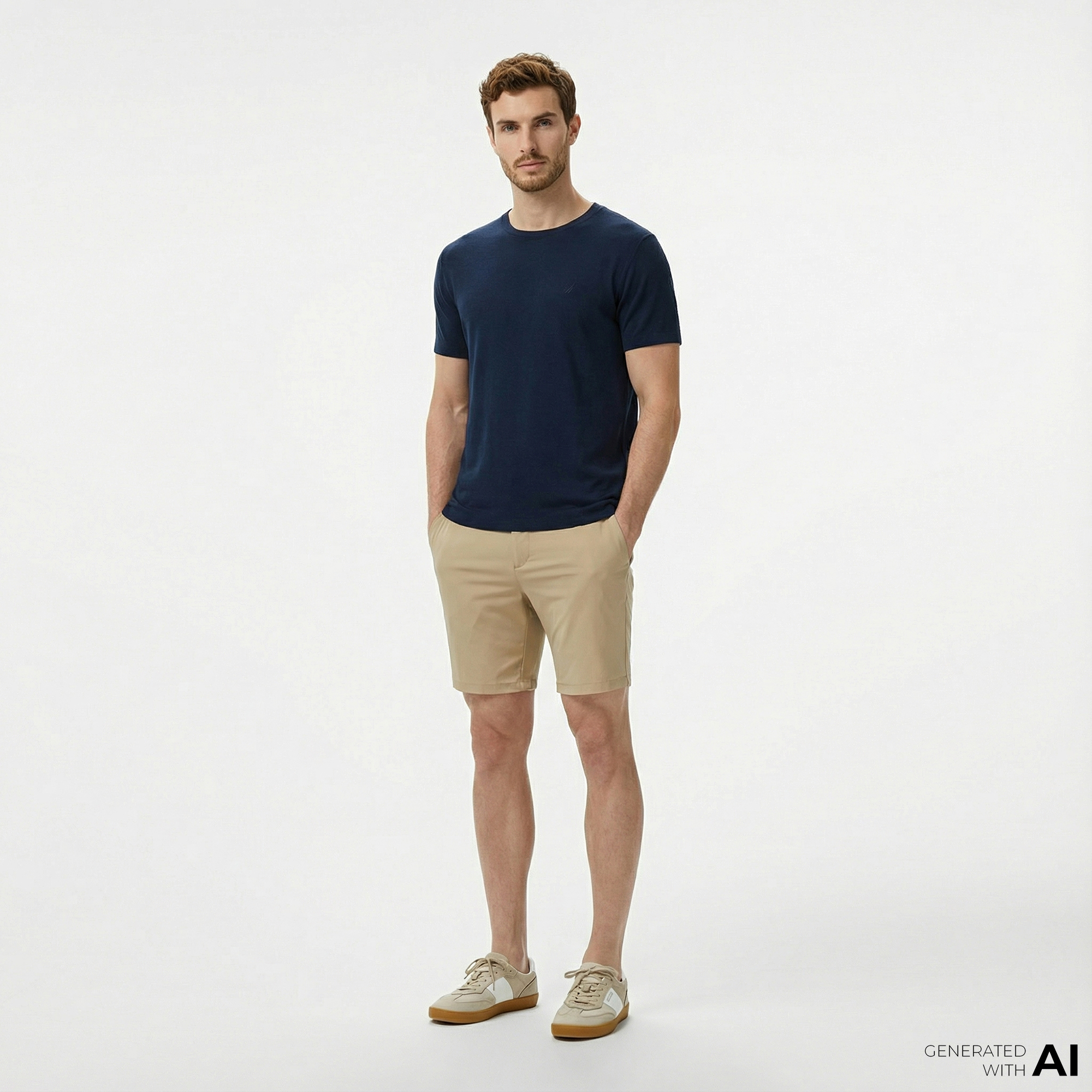  Nautica Erkek Bej Jogger Şort