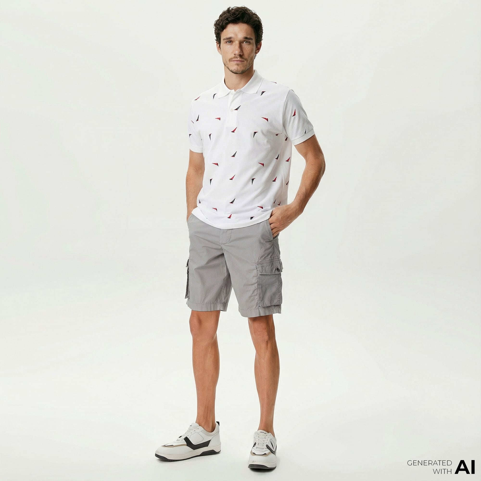  Nautica Erkek Gri Bermuda