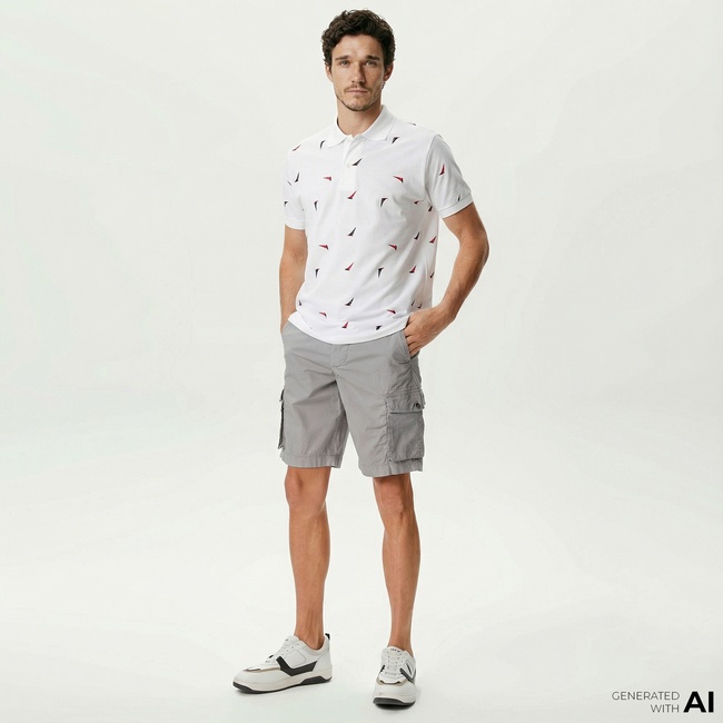  Nautica Erkek Gri Bermuda