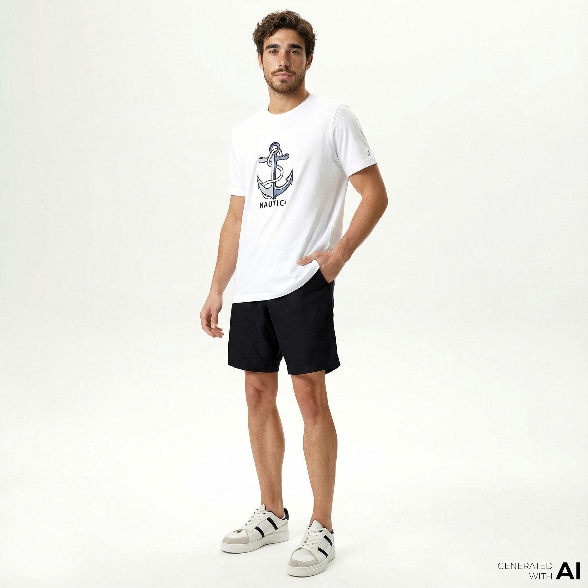  Nautica Erkek Siyah Jogger Şort