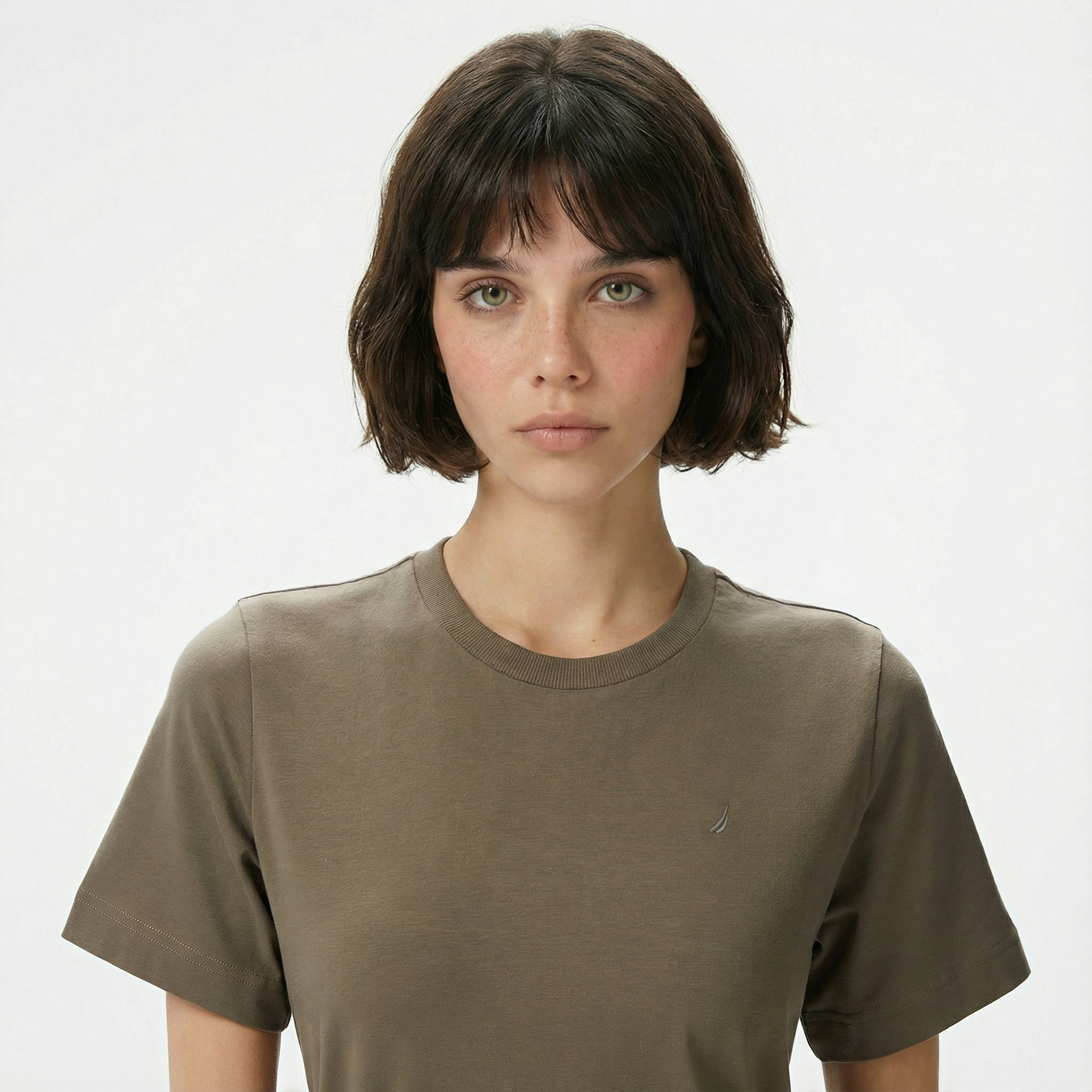  Nautica Kadın Yeşil Regular Fit Kısa Kollu T-Shirt