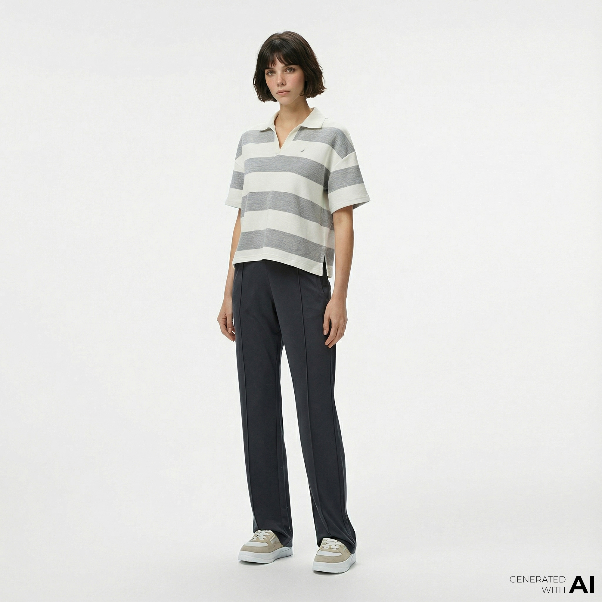  Nautica Kadın Gri Regular Fit Eşofman Altı