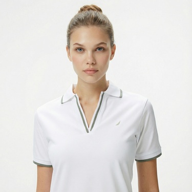  Nautica Kadın Beyaz Regular Fit Elbise