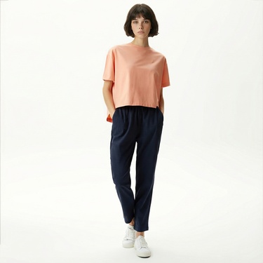  Nautica Kadın Turuncu Relaxed Fit T-Shirt