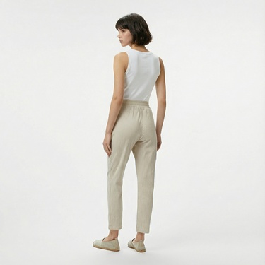  Nautica Kadın Bej Regular Fit Pantolon