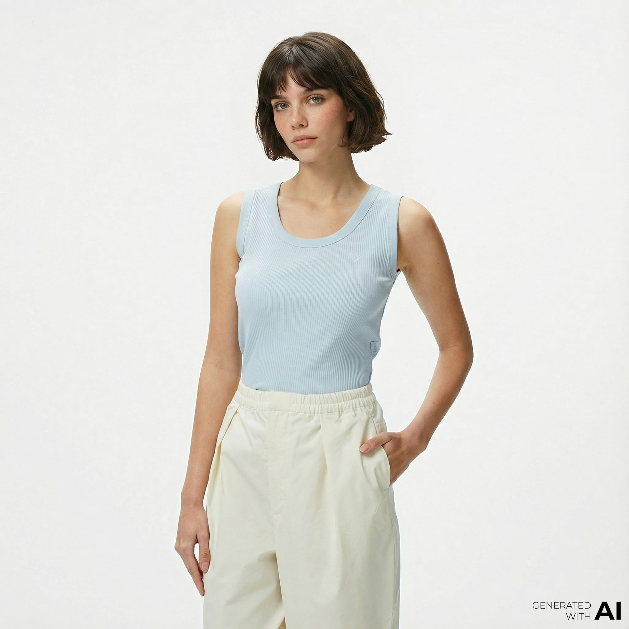  Nautica Kadın Mavi Slim Fit T-Shirt