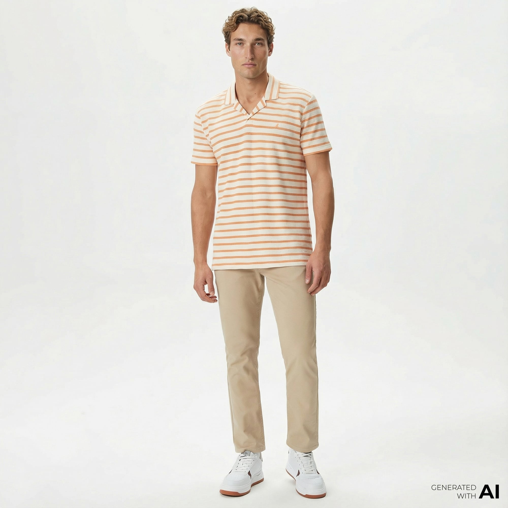  Nautica Erkek Bej Slim Fit Pantolon