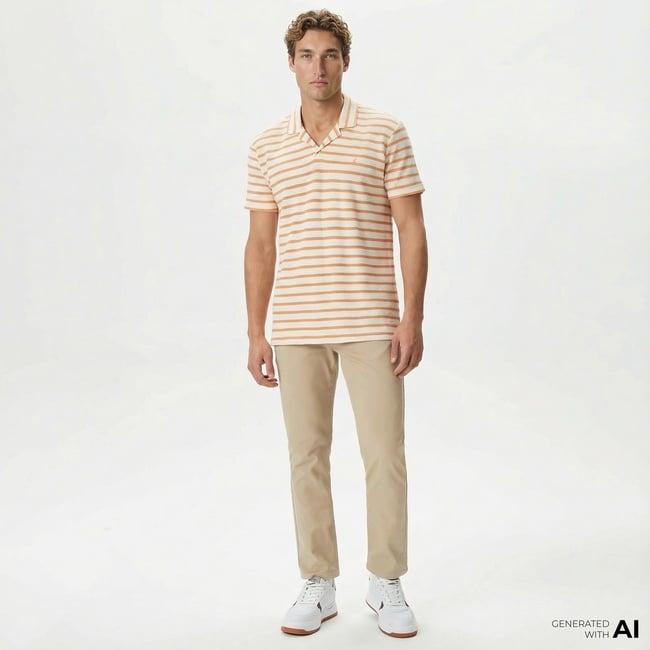  Nautica Erkek Bej Slim Fit Pantolon