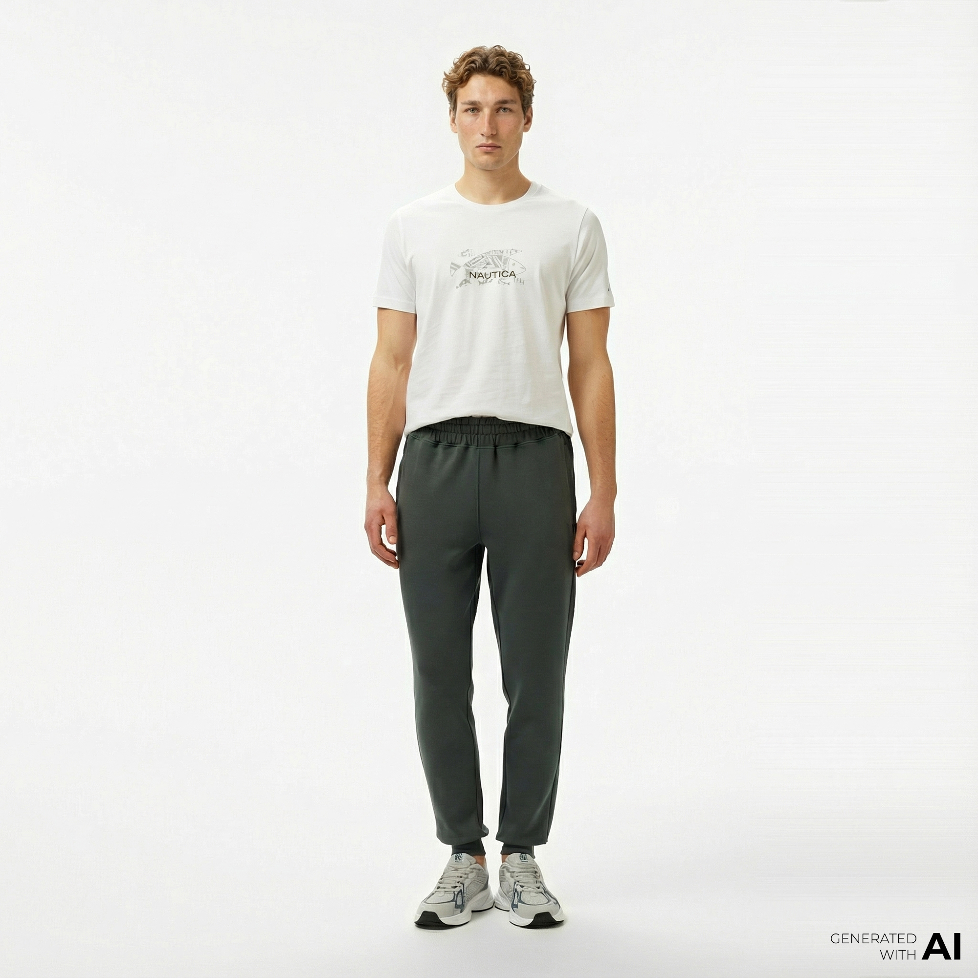  Nautica Erkek Yeşil Regular Fit Eşofman Altı