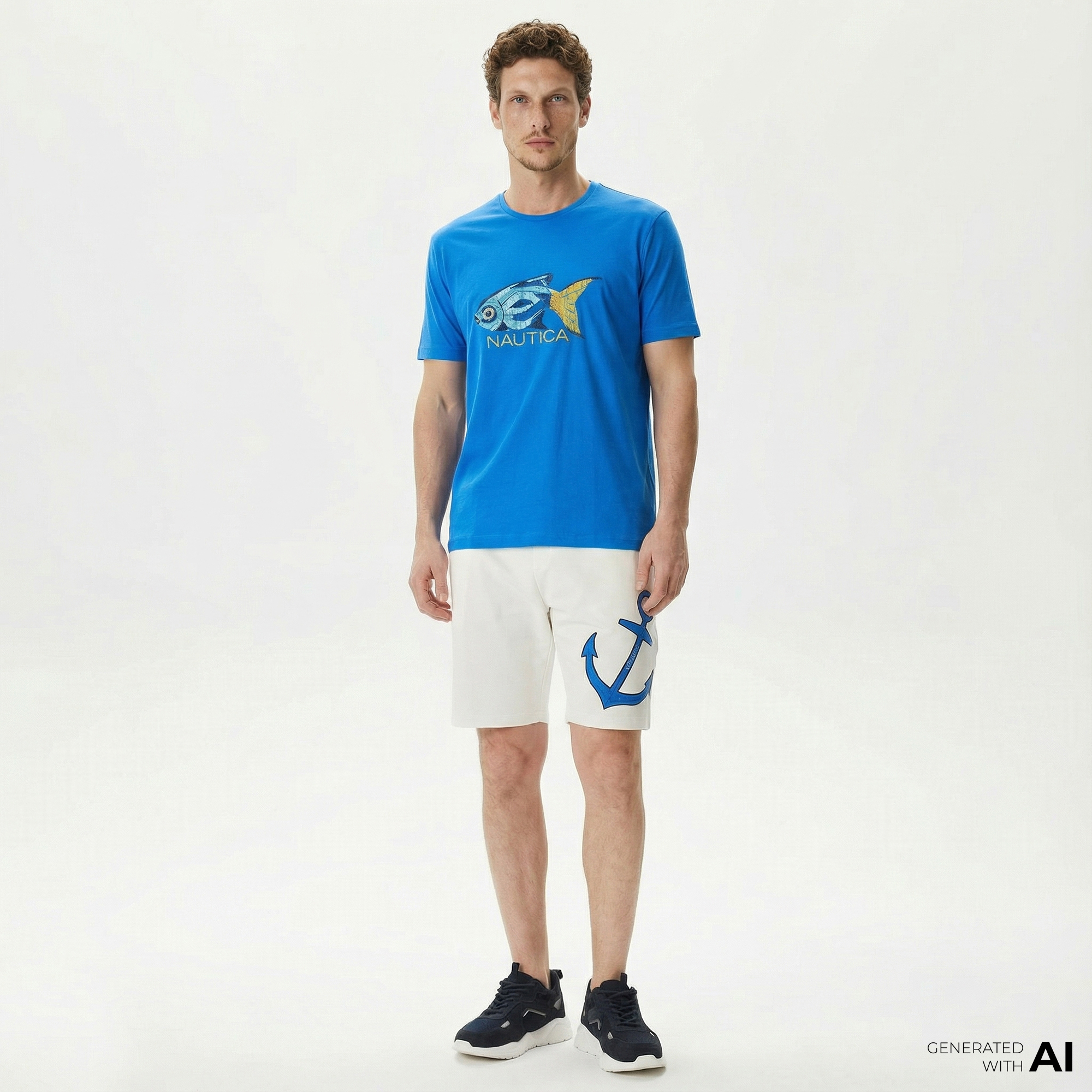  Nautica Erkek Kırık Beyaz Standart Fit Şort