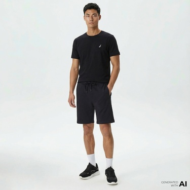  Nautica Erkek Siyah Standart Fit Şort