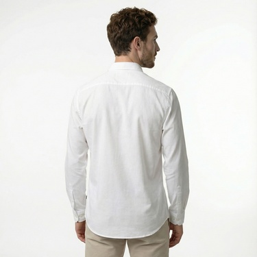  Nautica Erkek Beyaz Classic Fit Gömlek