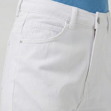  Nautica Kadın Beyaz Straight Fit Pantolon