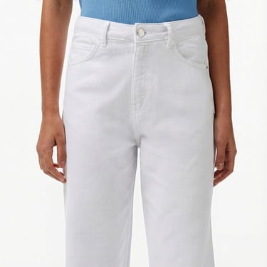  Nautica Kadın Beyaz Straight Fit Pantolon