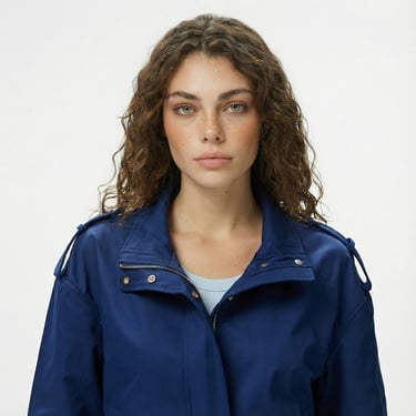  Nautica Kadın Lacivert Regular Fit Dik Yaka Mont