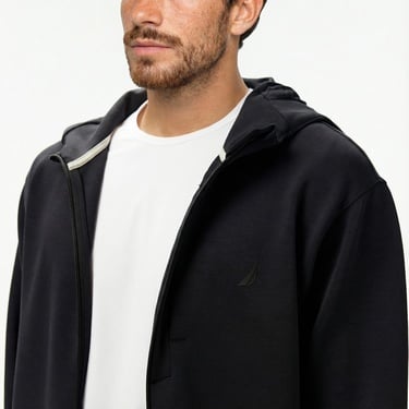  Nautica Erkek Siyah Regular Fit Kapüşonlu Sweatshirt