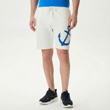  Nautica Erkek Kırık Beyaz Standart Fit Şort