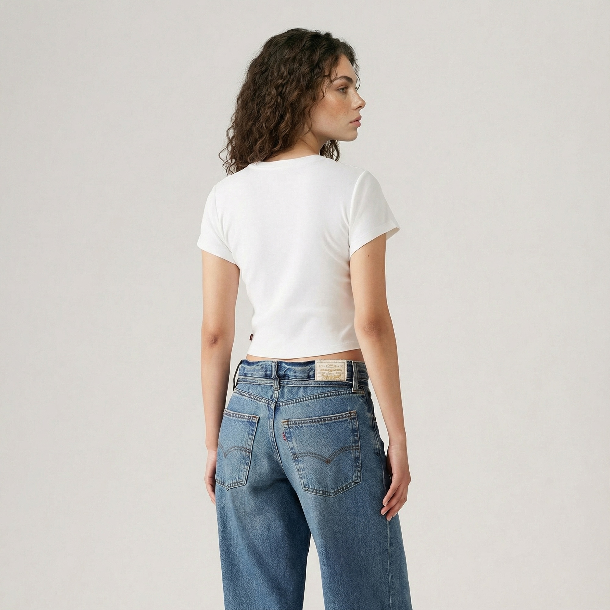 Levi's Essential Sporty  Kadın Beyaz T-Shirt