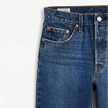  Levi's 501 Crop Orinda Troy Horse Kadın Lacivert Jean