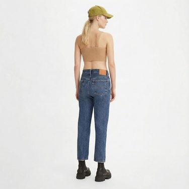  Levi's 501 Crop Orinda Troy Horse Kadın Lacivert Jean