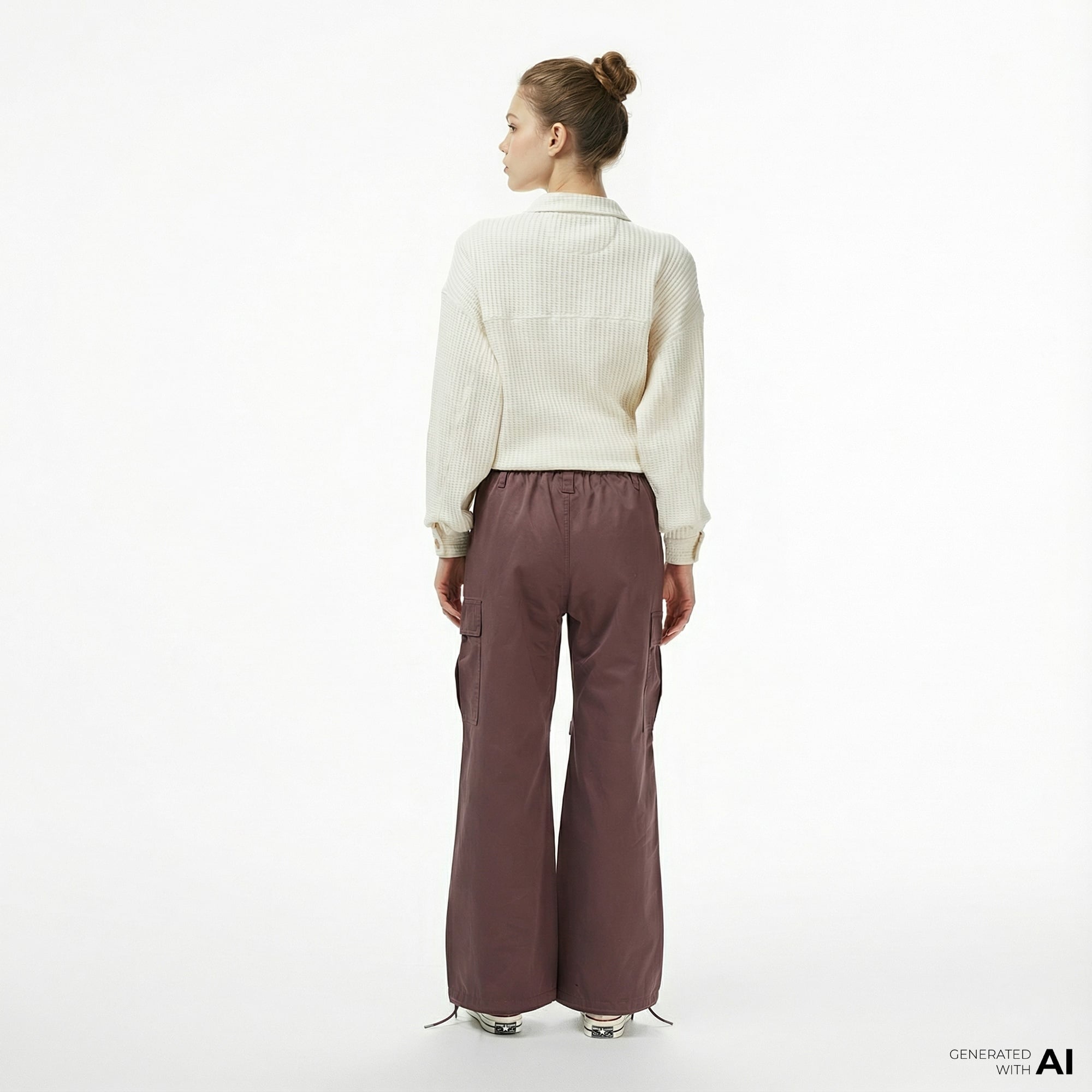 Converse Cargo Kadın Bordo Pantolon