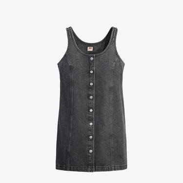  Levi's Tuli Denim Mini Dress Kadın Gri Elbise