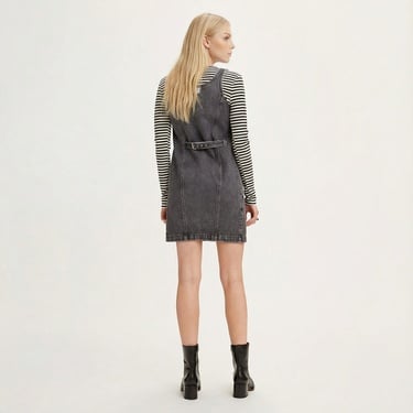  Levi's Tuli Denim Mini Dress Kadın Gri Elbise